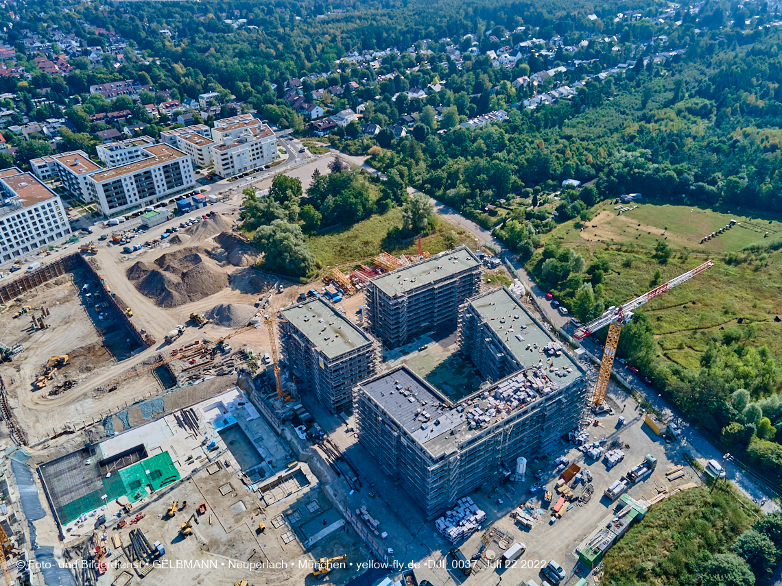 22.07.2022 - Baustelle Alexisqaurtier und Pandion Verde in Neuperlach